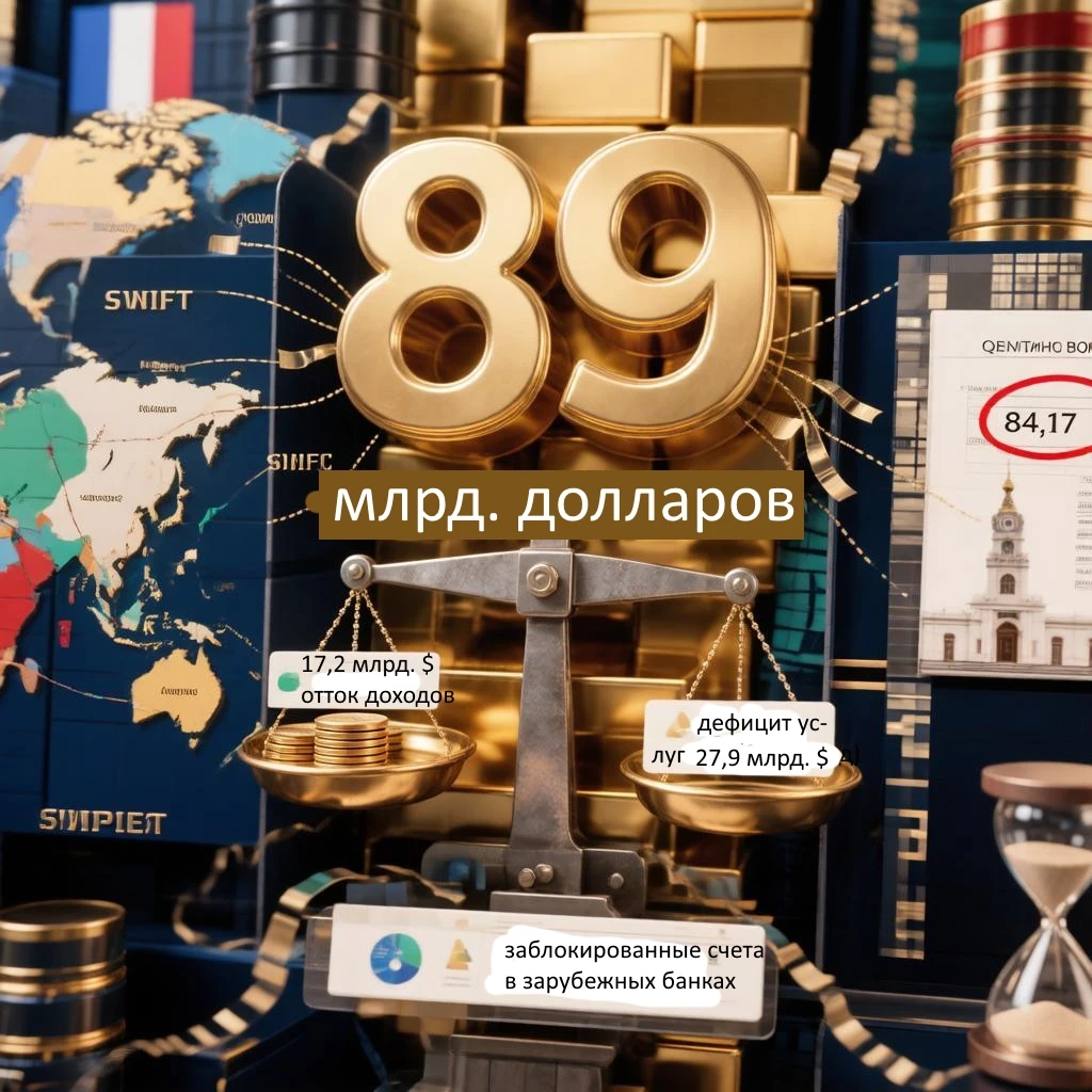 #Базарразбор Профицит счёта текущих операций за январь–июль 2026 года вырос в 1,6 раза — до 33,9 млрд долларов, - изображение
