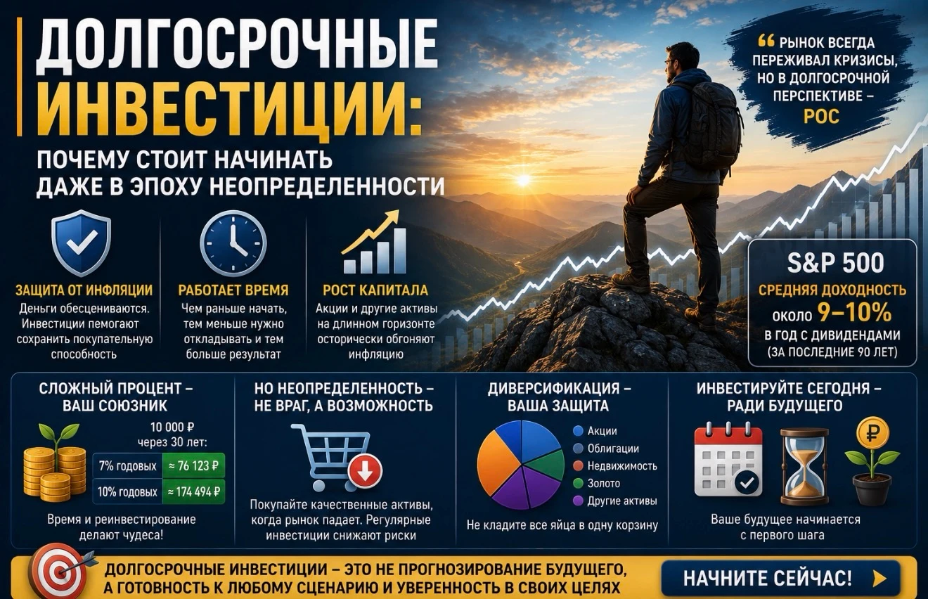 Войны, кризисы, санкции, высокая ставка, инфляция, обвалы рынков — кажется, что сейчас не лучшее время для - изображение