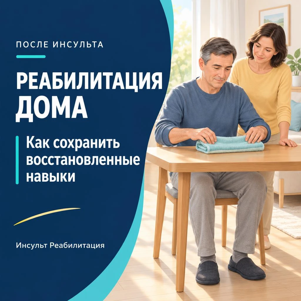 Реабилитация дома после инсульта: как сохранить восстановленные навыки? 🏠 Дома не всегда легко поддерживать - изображение