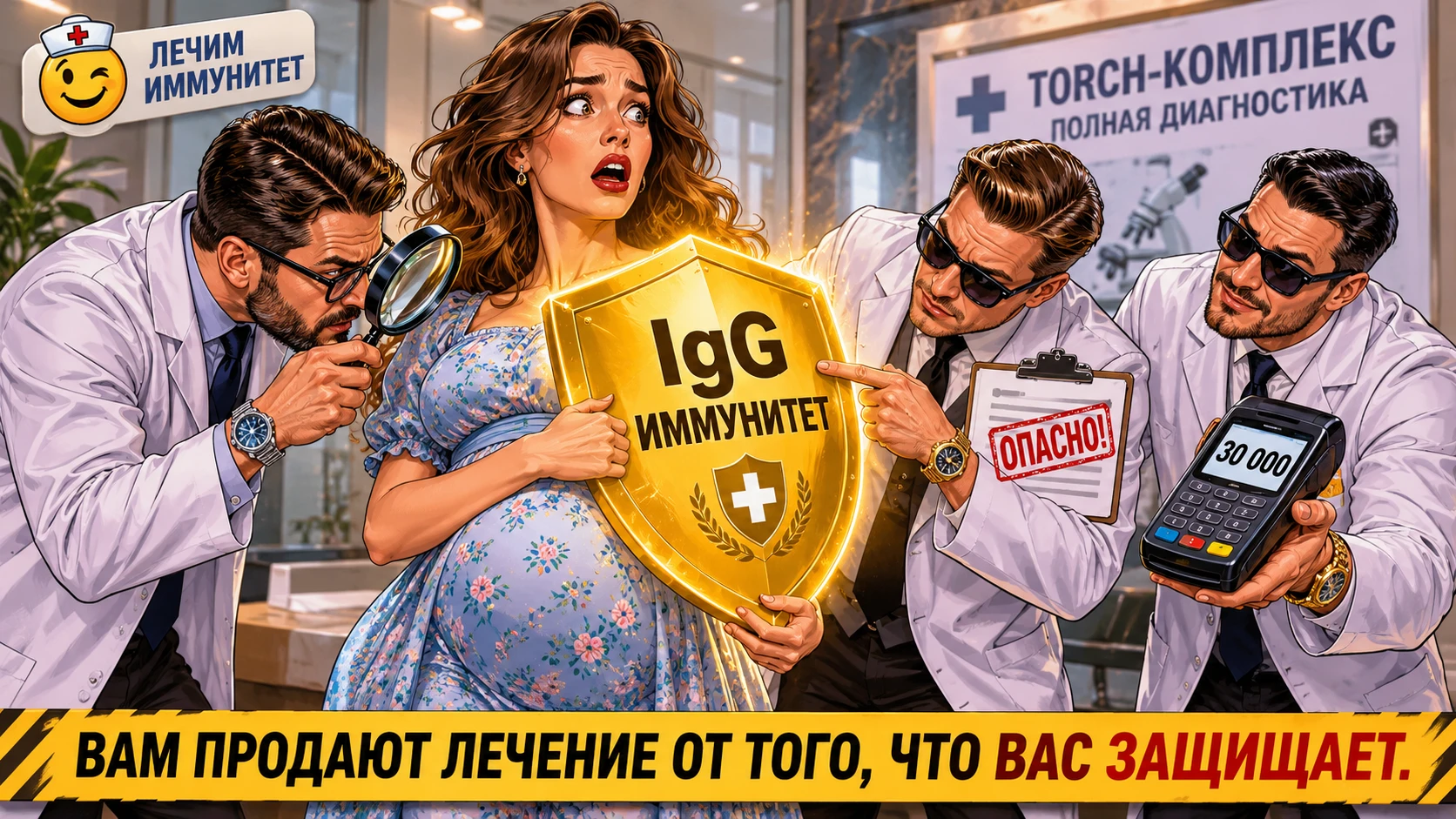 «Поздравляем, вы беременны! А теперь срочно сдайте TORCH-комплекс! И ещё на уреаплазму, микоплазму... Ой, у вас - изображение