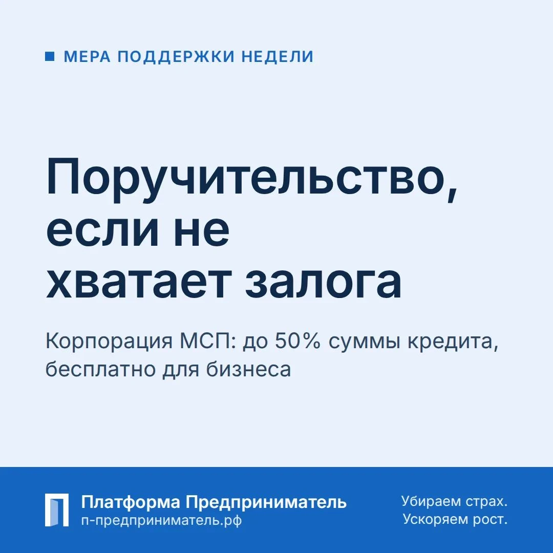 Мера поддержки недели: поручительство, если не хватает залога Корпорация МСП помогает получить кредит в банке, - изображение
