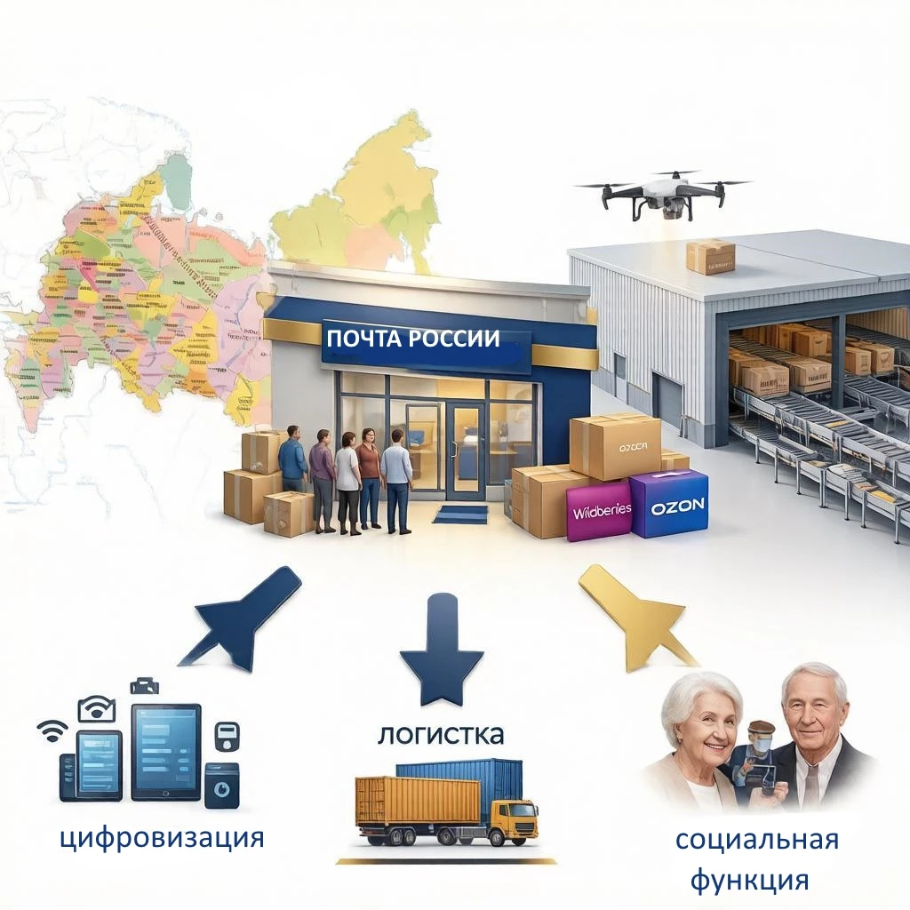 #Базарразбор Сколько я уже писал о том, как бестолково мы распылили возможности «Почты России». Наблюдать со - изображение