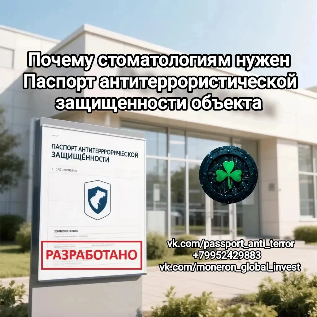 Почему стоматологиям нужен паспорт антитеррористической защищенности объекта В современных условиях вопросы - изображение