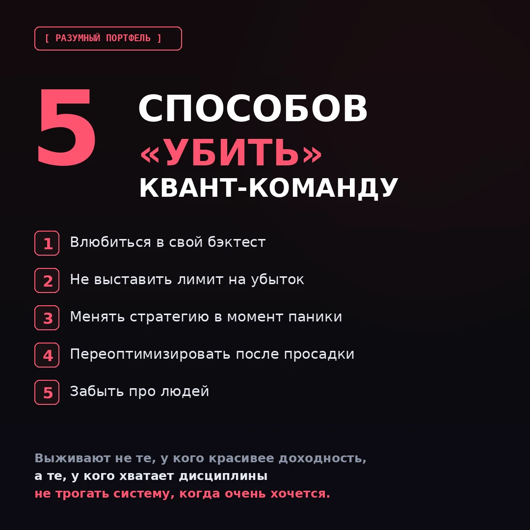 Со стороны алгоритмическая торговля выглядит красиво: графики, роботы, цифры доходности. Но за каждым алгоритмом - изображение