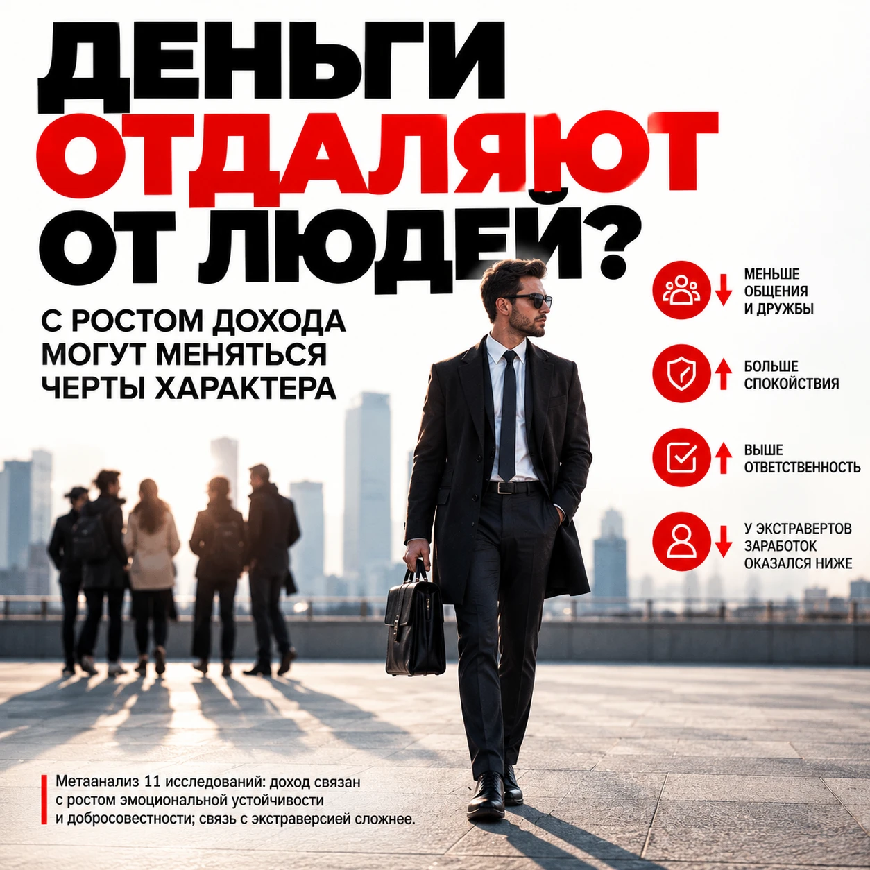 Чем выше зарплата, тем меньше человек общается и дружит с другими людьми, показало масштабное исследование. При - изображение