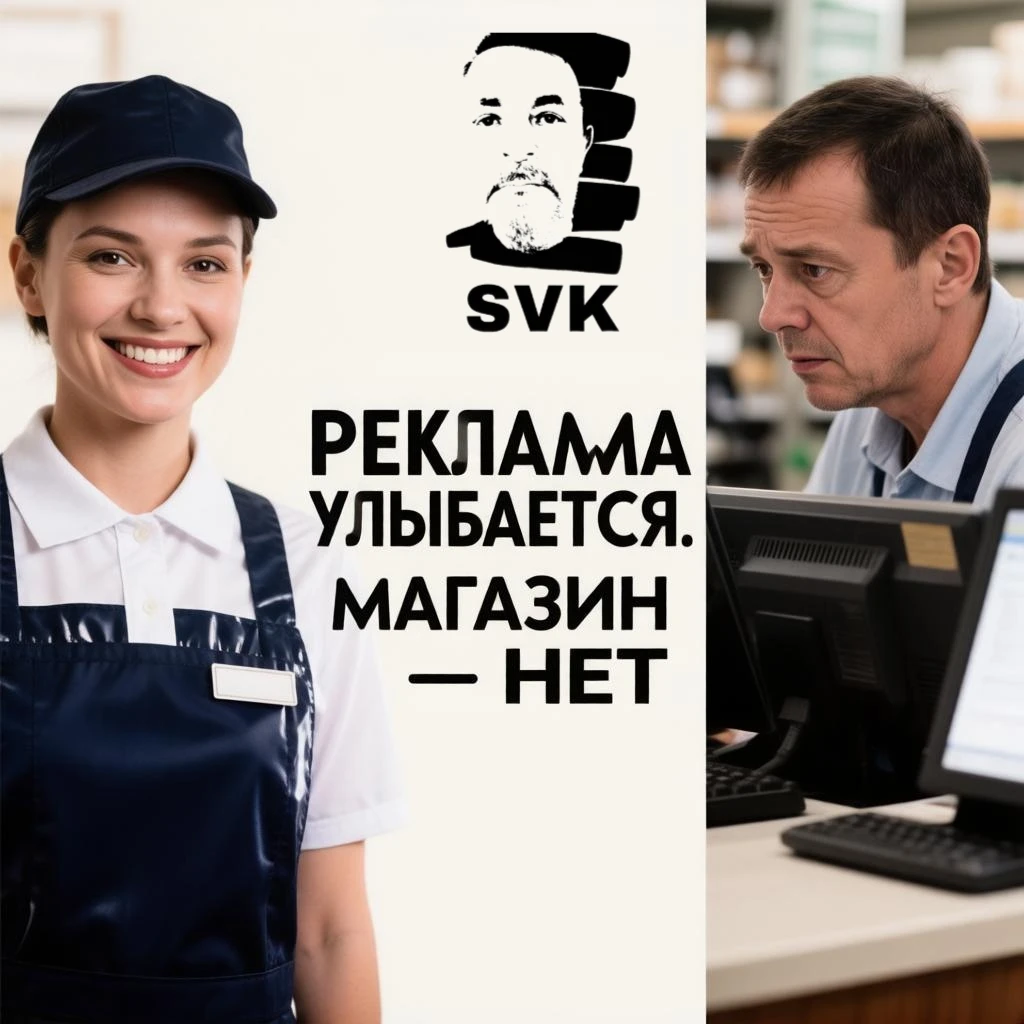 Ваш бизнес умирает на последней милеРеклама улыбается. Магазин — нет Вы видели эту рекламу. Семейная пара - изображение
