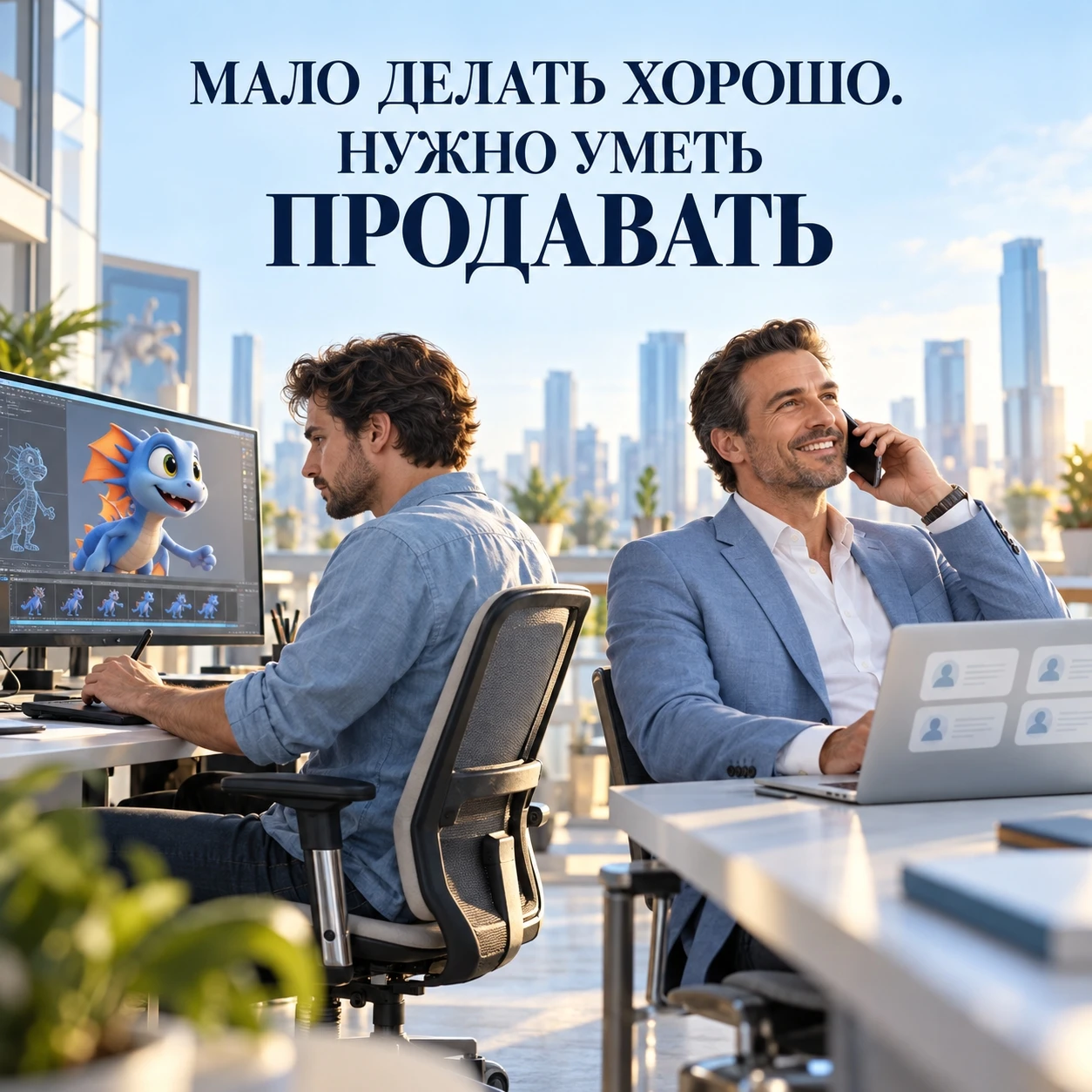 Ты делаешь мультфильмы. Хорошо. Может, лучше всех. Ты знаешь инструменты, чувствуешь стиль, умеешь то, чему - изображение