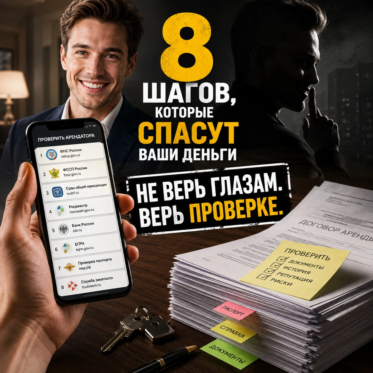#арендаквартиры #проверкаарендатора #безопасность #договораренды #недвижимость #советыриэлтора #арендажилья - изображение