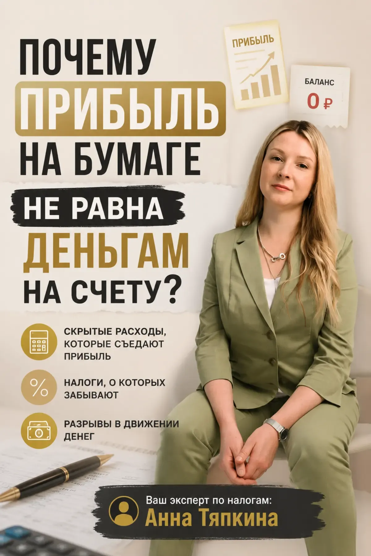 Многие предприниматели сталкиваются с одной и той же проблемой. В отчётах есть прибыль. Бухгалтер показывает - изображение
