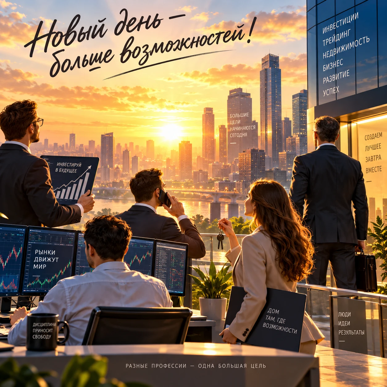 #доброеутро #новаянеделя #понедельник #продуктивнаянеделя #инвесторы #трейдеры #брокеры #риелторы #руководители - изображение