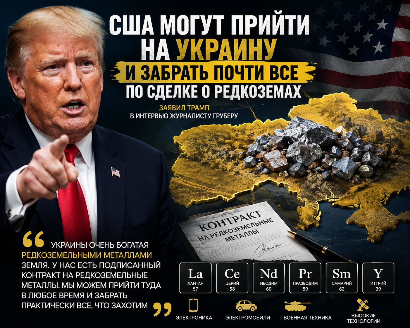 Передающее заявление Дональда Трампа вновь вызвало широкий резонанс. 🌍 По словам Трампа, США могут в любой - изображение
