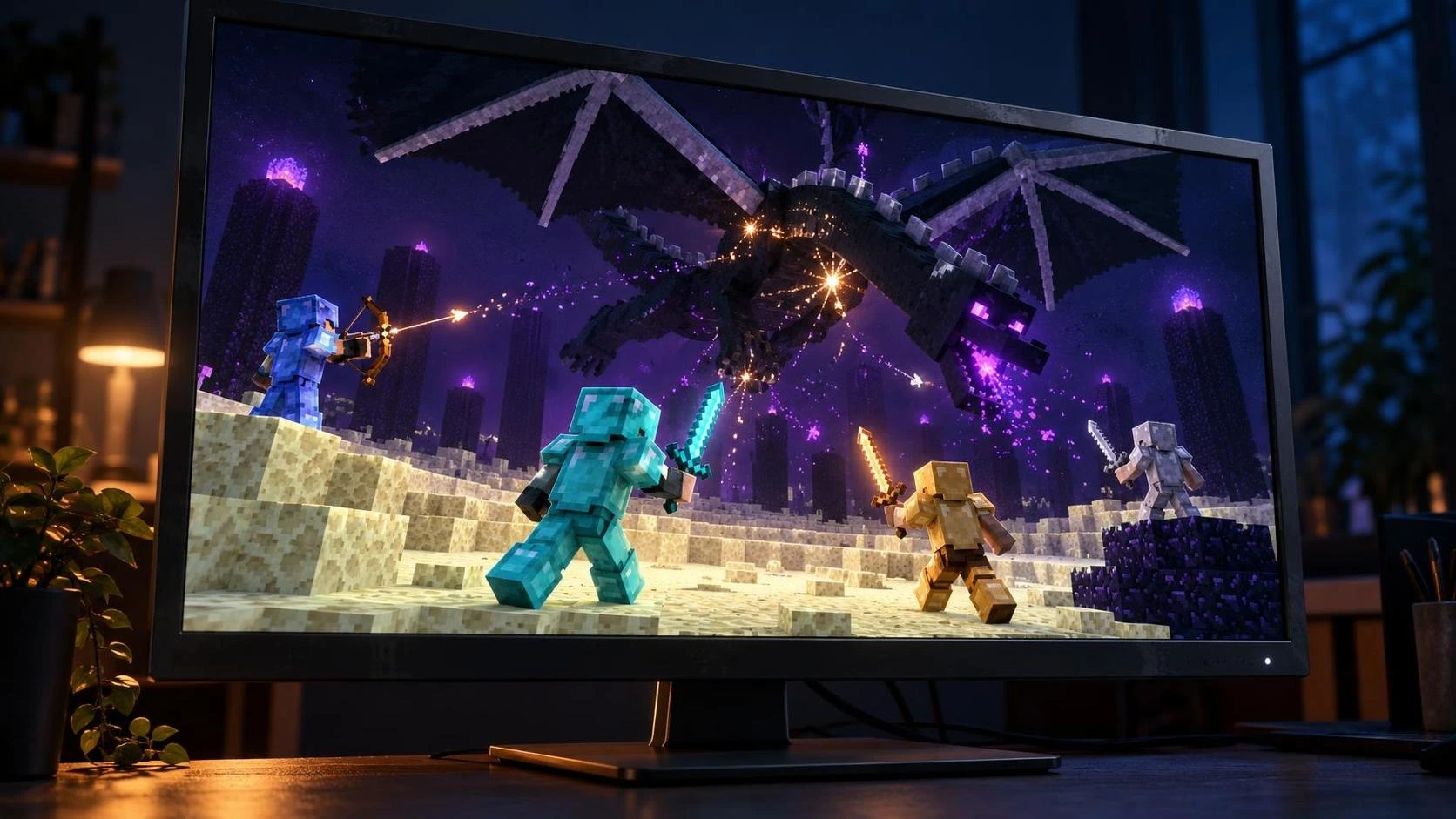 Запуск четырёх агентов Gemini 4 Argon в Minecraft закончился победой над драконом Края, но потребовал 27 часов - изображение