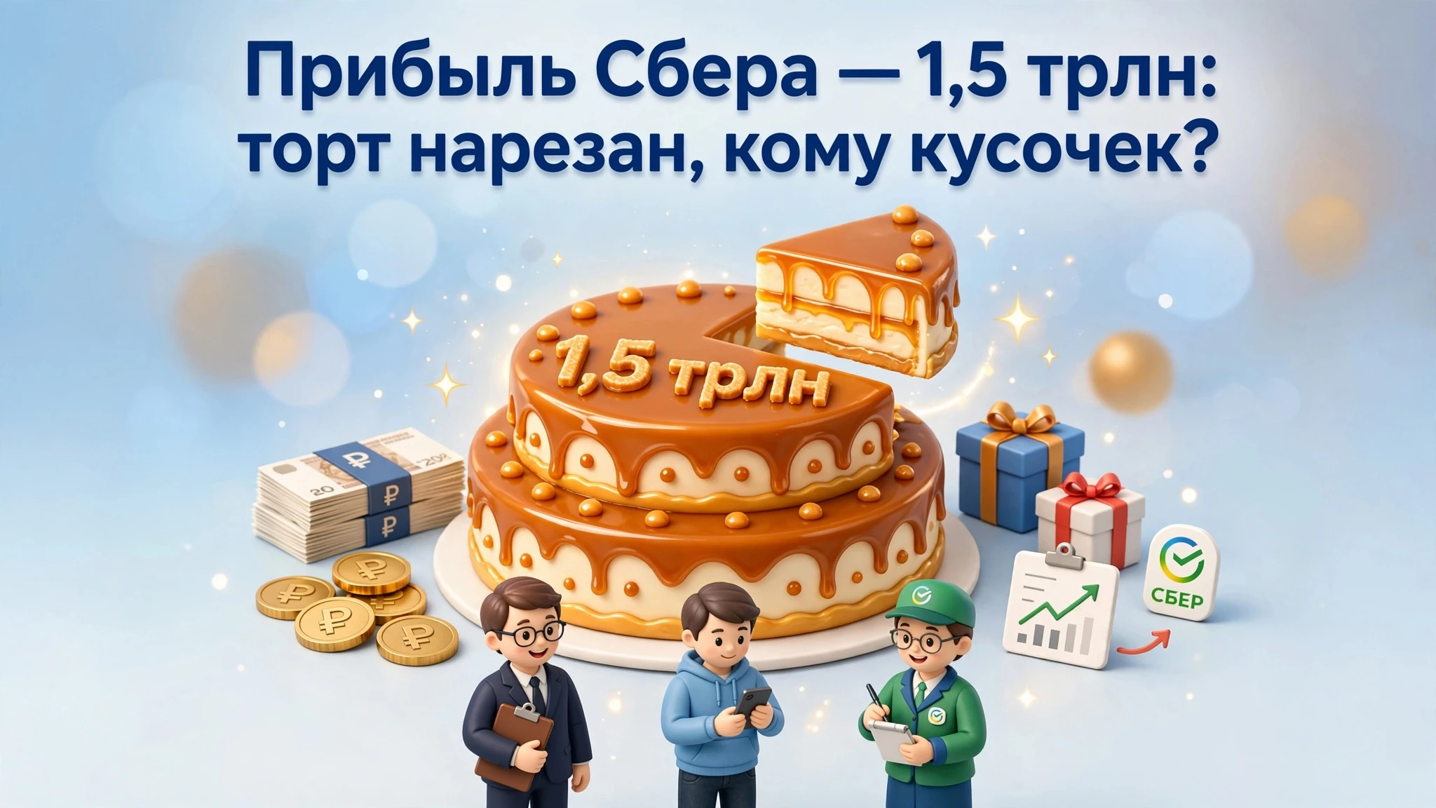 #базарразбор Сбербанк заработал 1,5 трлн рублей за девять месяцев: что прячется за ростом прибыли на 18% и как - изображение