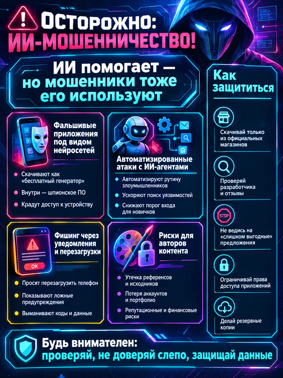ИИ на службе у киберпреступников: как мошенники используют нейросети и что с этим делать Специалисты компании F6 - изображение