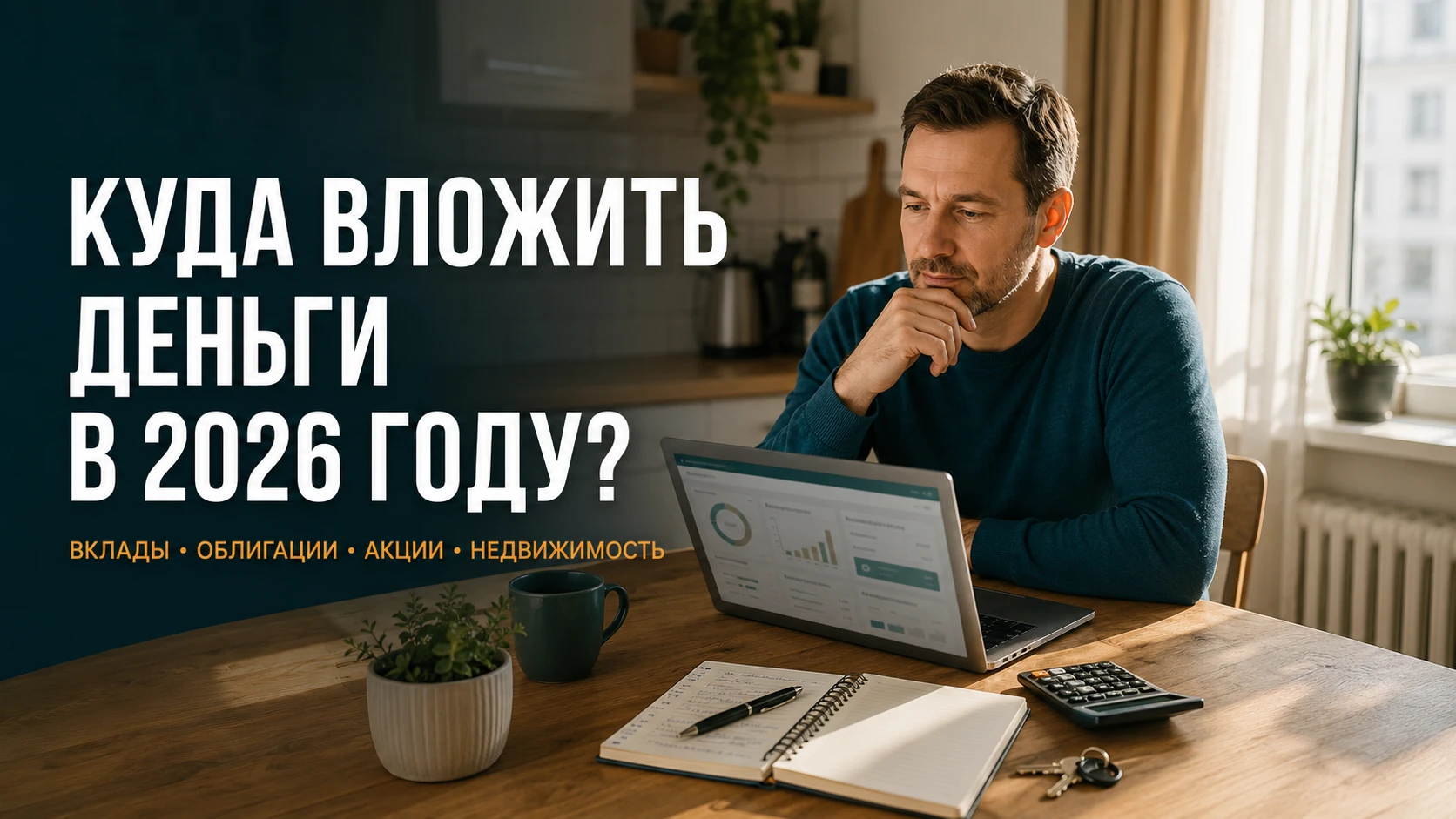 Куда вложить деньги в 2026 году, когда ключевая ставка снижается, доходность вкладов меняется, а цены акций и - изображение