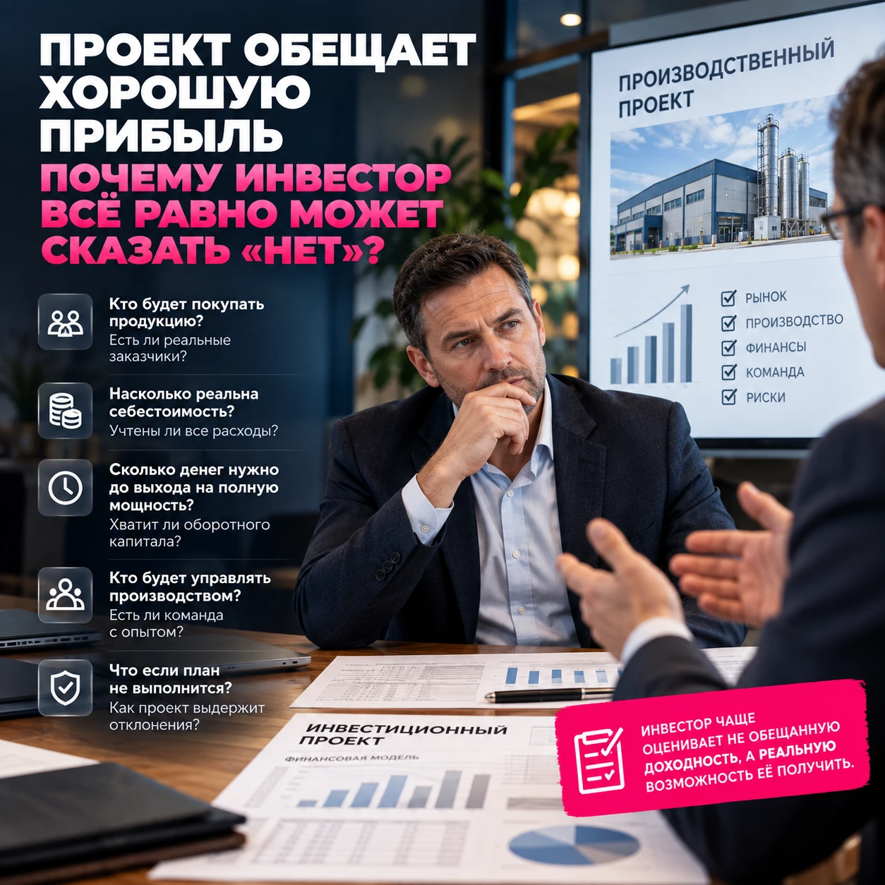 💰 Проект обещает хорошую прибыль, а инвестор всё равно отказывает Бывает так: предприниматель приходит к - изображение