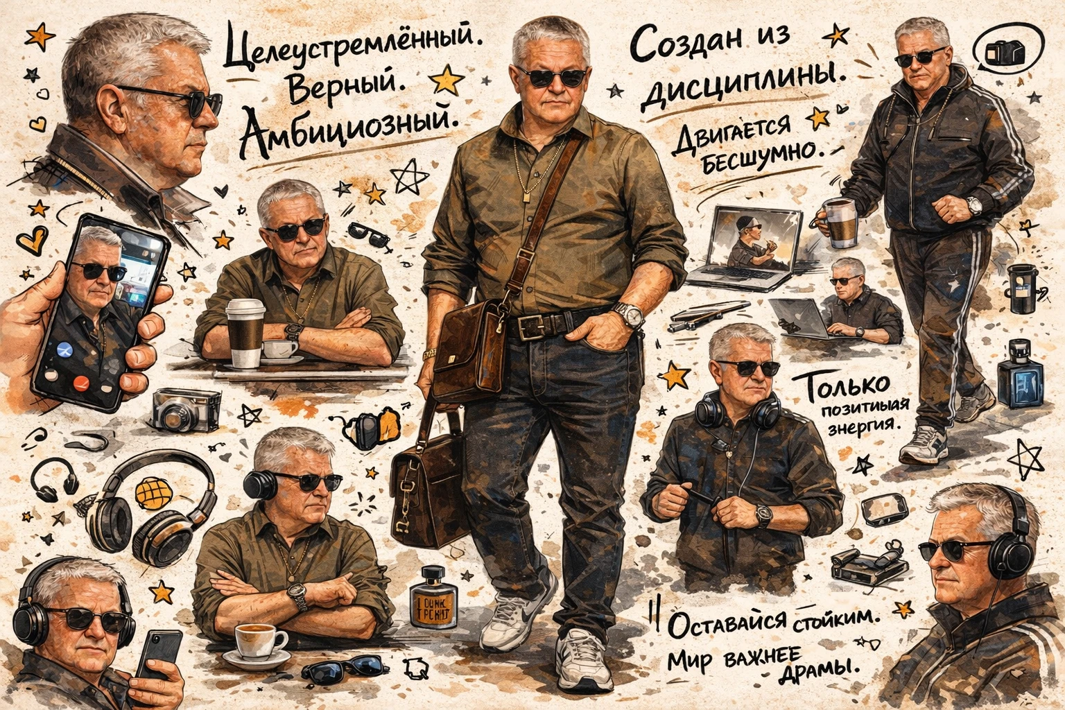 Здравствуйте, друзья! 😎 Посмотрите на эту атмосферную иллюстрацию — в ней столько характера и силы! Образ - изображение