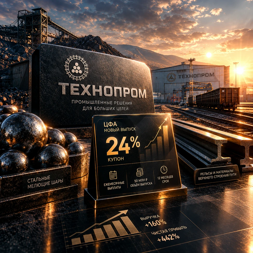 Компания « Технопром » возвращается на рынок капитала с новым выпуском цифровых финансовых активов. Для тех, кто - изображение