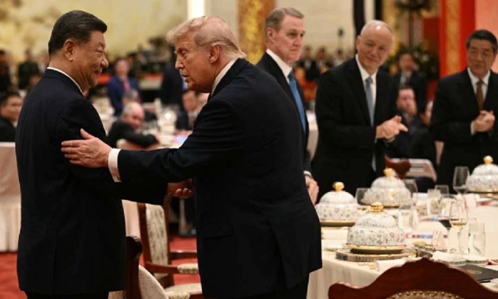 Контекст. Трамп и Си Цзиньпин провели переговоры за государственным ужином. Меню: жареная утка и говяжьи - изображение