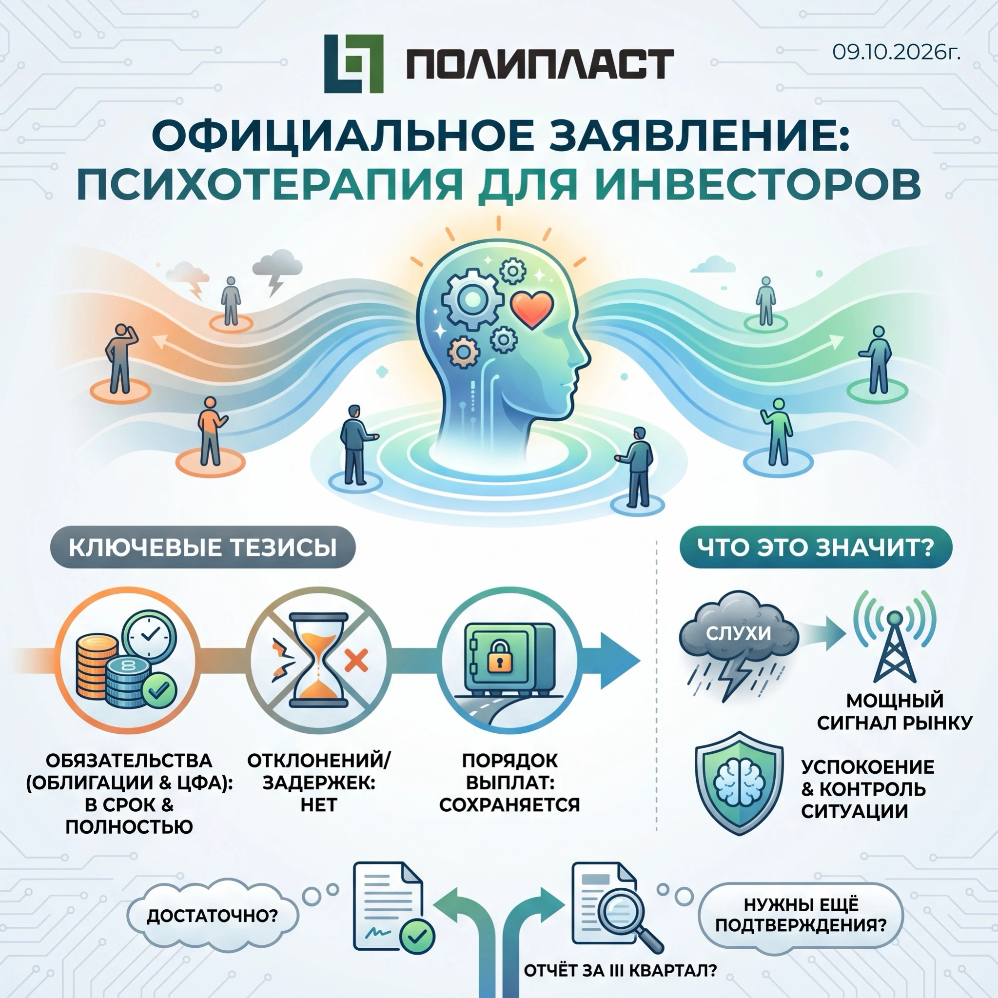 09.10.2026г. Компания «Полипласт» выпустила официальное заявление, которое можно назвать настоящей психотерапией - изображение