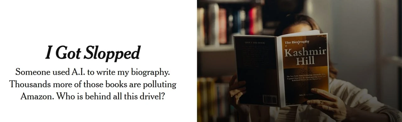 NYT выпустил вот такую феерическую историю. Их журналистка Кашмир Хилл наткнулась на Amazon на биографию... - изображение