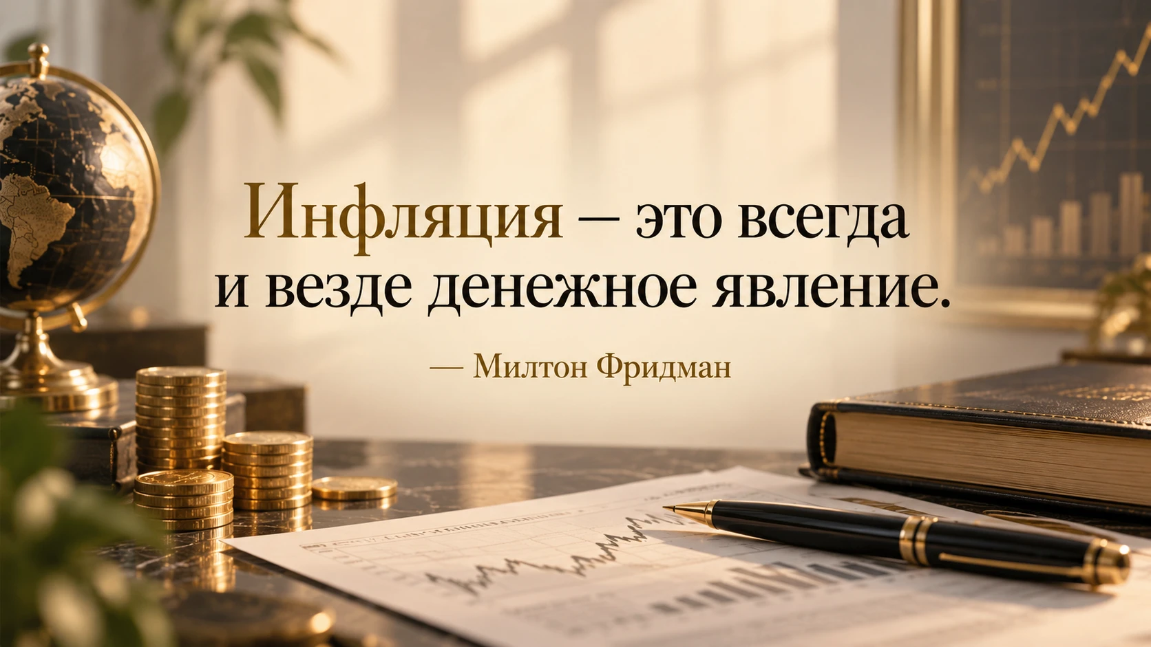 Милтон Фридман сказал это про инфляцию, но звучит так, будто он объяснил вообще всё. Иногда одна фраза стоит - изображение