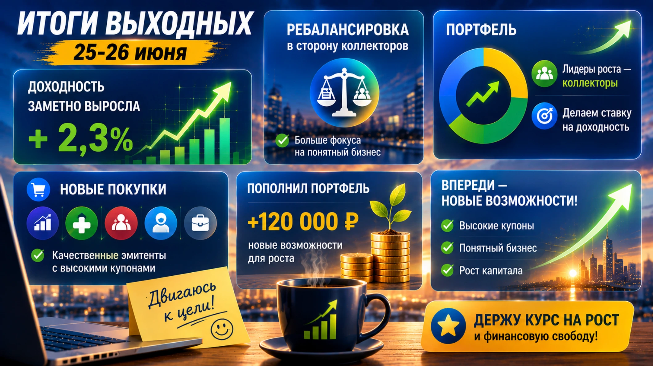 Продал часть 1/10 бумаг Борец Капитал, все бумаги ОДК, все бумаги АЛИУМА, выросший 3-ий выпуск Эталон Финанс и - изображение