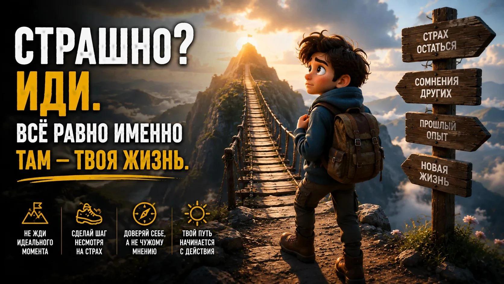 Перестань ждать момента, когда перестанет быть страшно Мы часто думаем, что сначала должна появиться - изображение