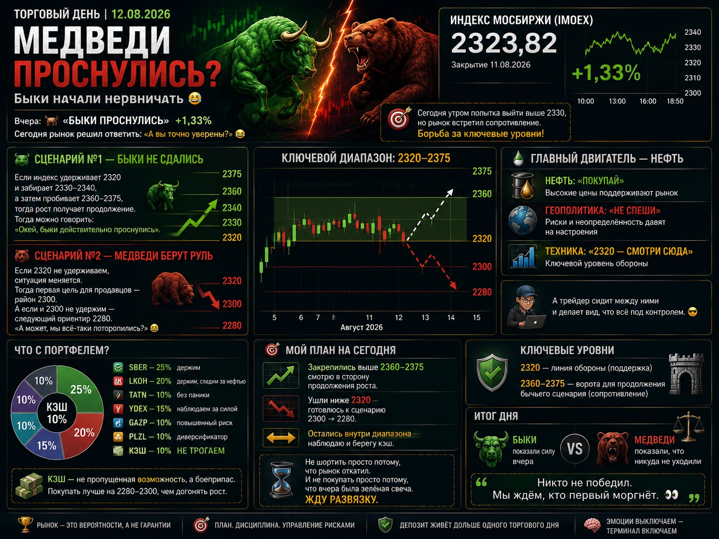🟡 #Мосбиржа #ММВБ #Трейдинг #Трейдер #МедведиПроснулись #Быки #IMOEX #РоссийскийРынок #Акции #Инвестиции #Сбер - изображение