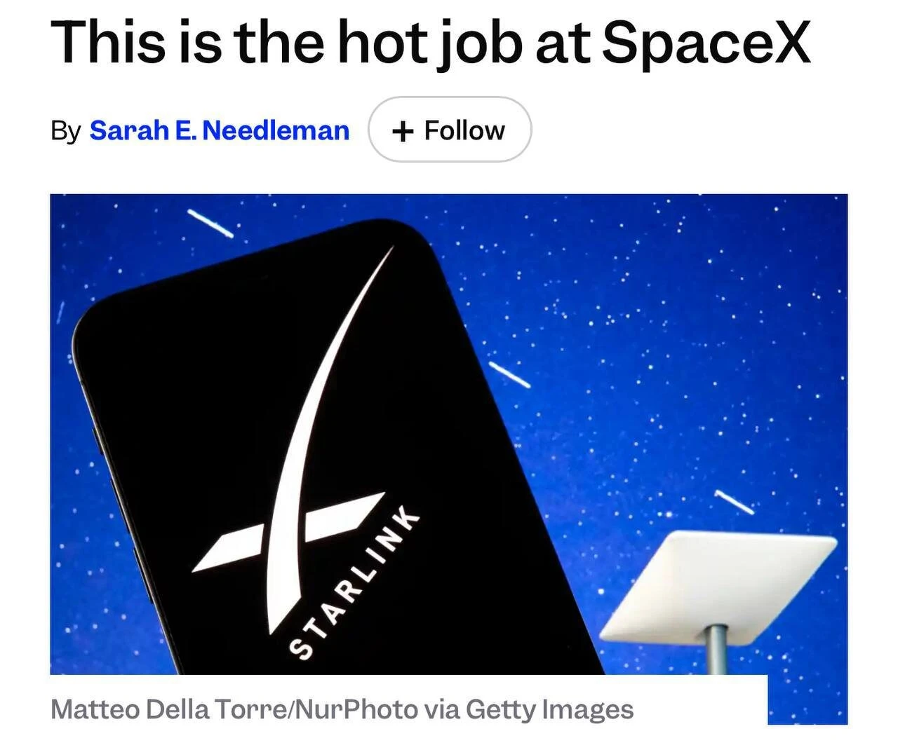 🚀 Вакансия от SpaceX: ищем «вербовщика» для Starlink! Илон Маск снова удивляет: теперь SpaceX не просто - изображение
