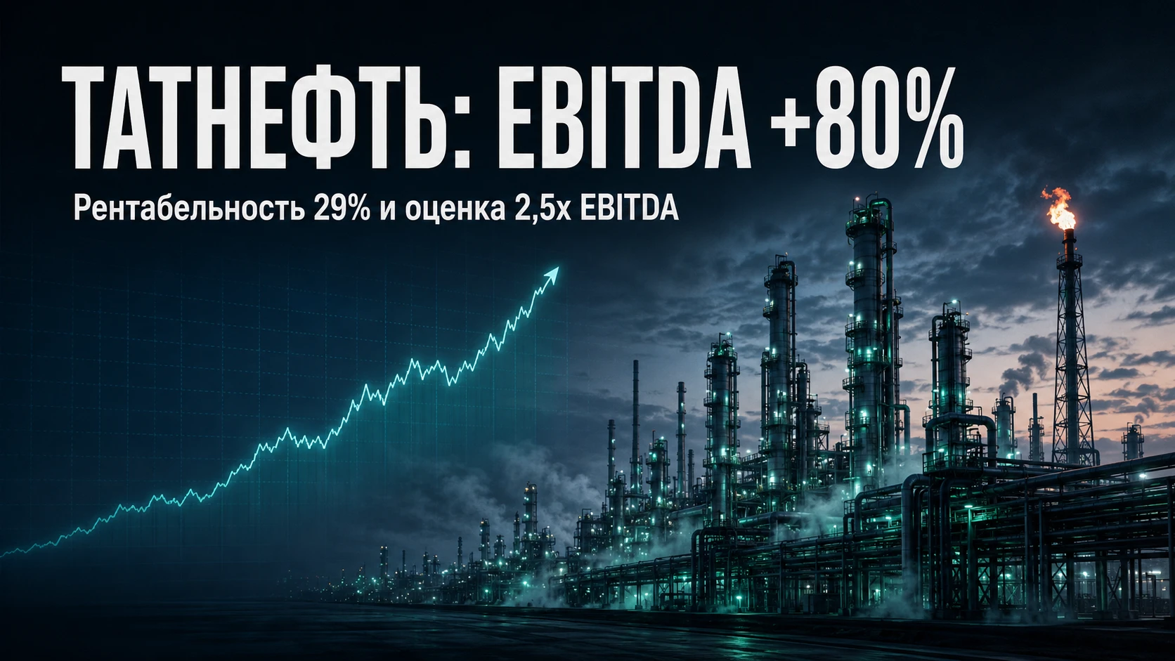 Татнефть: EBITDA плюс 80%, рентабельность 29% и оценка вдвое дешевле, чем в 2025 Дивиденд уже рекомендован, - изображение