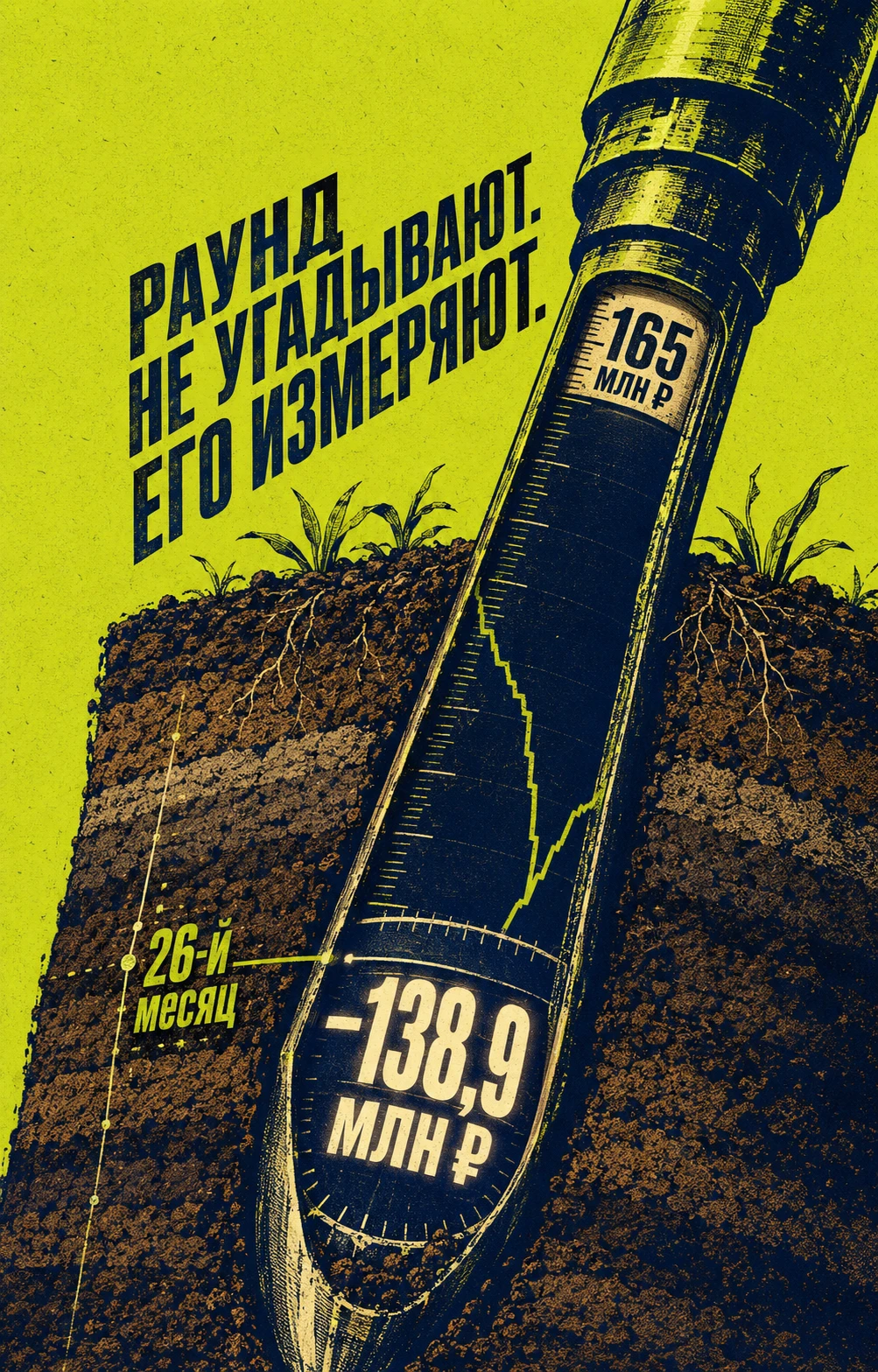 В агротех-проекте, который я считал на 60 месяцев, дно накопленного денежного потока — минус 138,9 млн ₽, и - изображение
