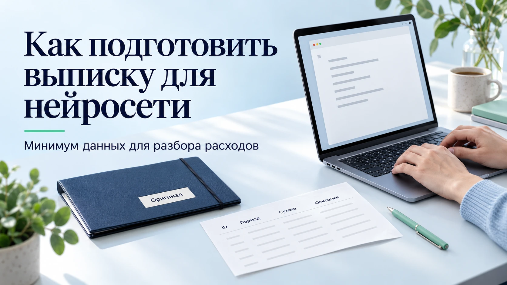 Подготовить выписку для нейросети лучше на своём устройстве: выпишите только нужные операции, уберите реквизиты - изображение