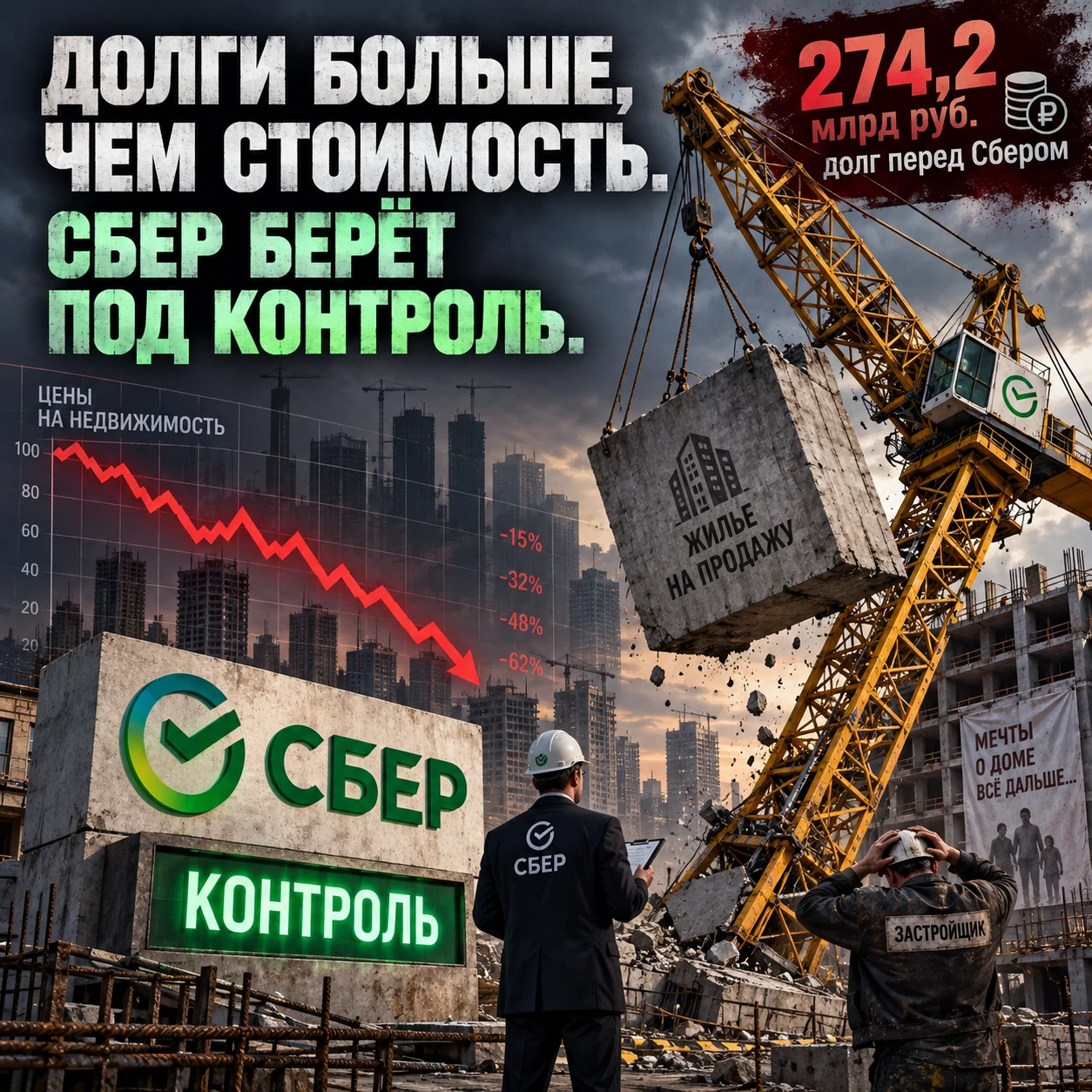 #Самолет #Сбербанк #девелопмент #реструктуризация #долги #недвижимость2026 #инвестициивнедвижимость #бенефициары - изображение