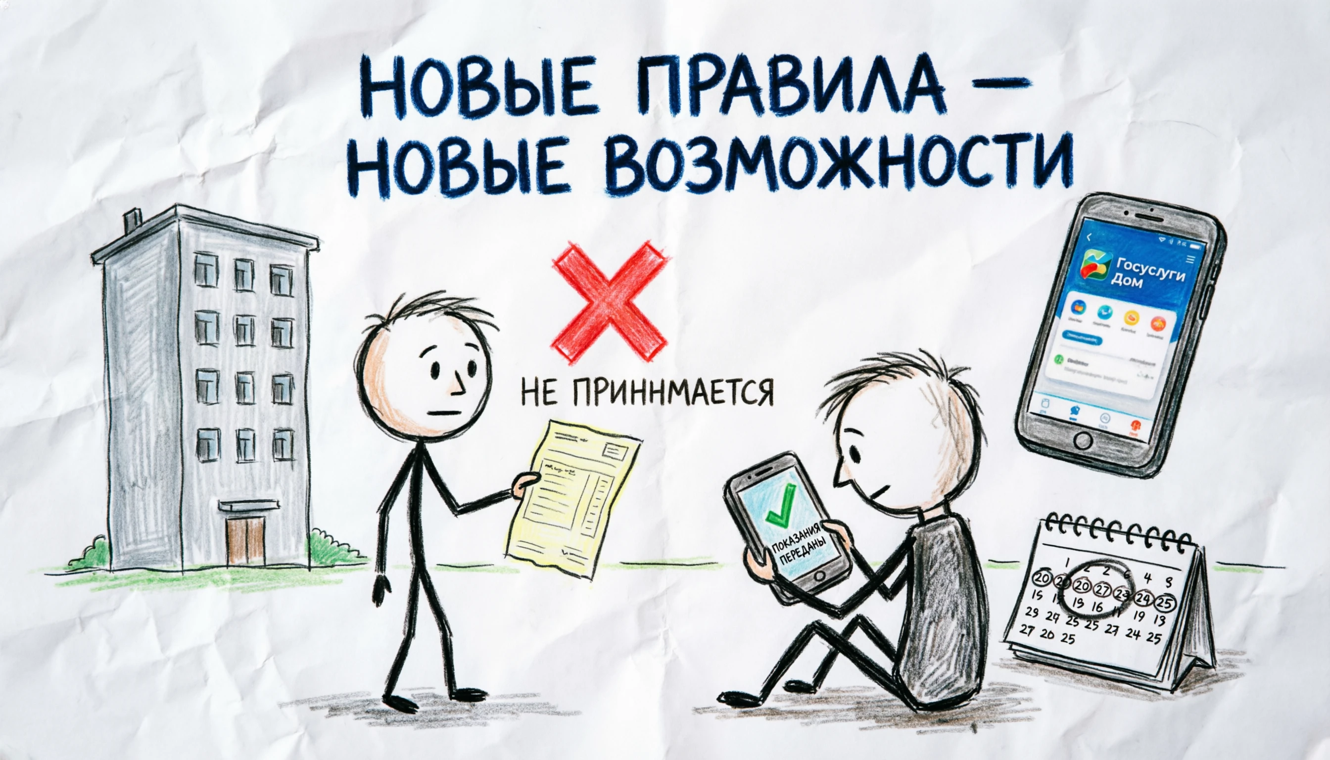 С 1 июля 2026 года в России начали действовать новые правила передачи показаний индивидуальных приборов учета - изображение