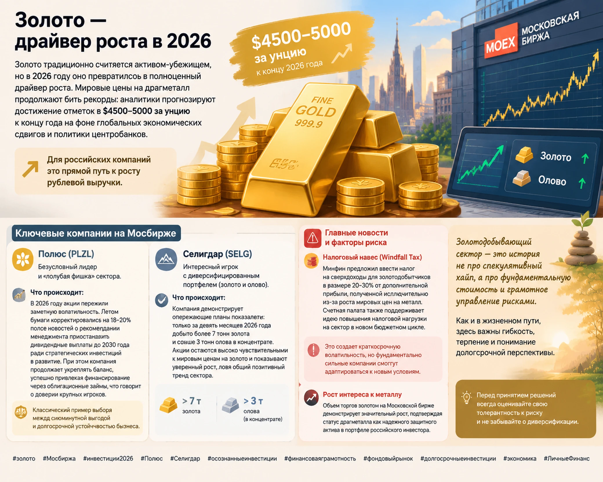 🔻Золото традиционно считается активом-убежищем, но в 2026 году оно превратилось в полноценный драйвер роста. - изображение