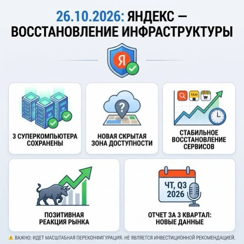 26.10.2026г. ⚠️В пятницу компания сообщила о сохранности всех трех своих « суперкомпьютеров ». Для рынка это - изображение