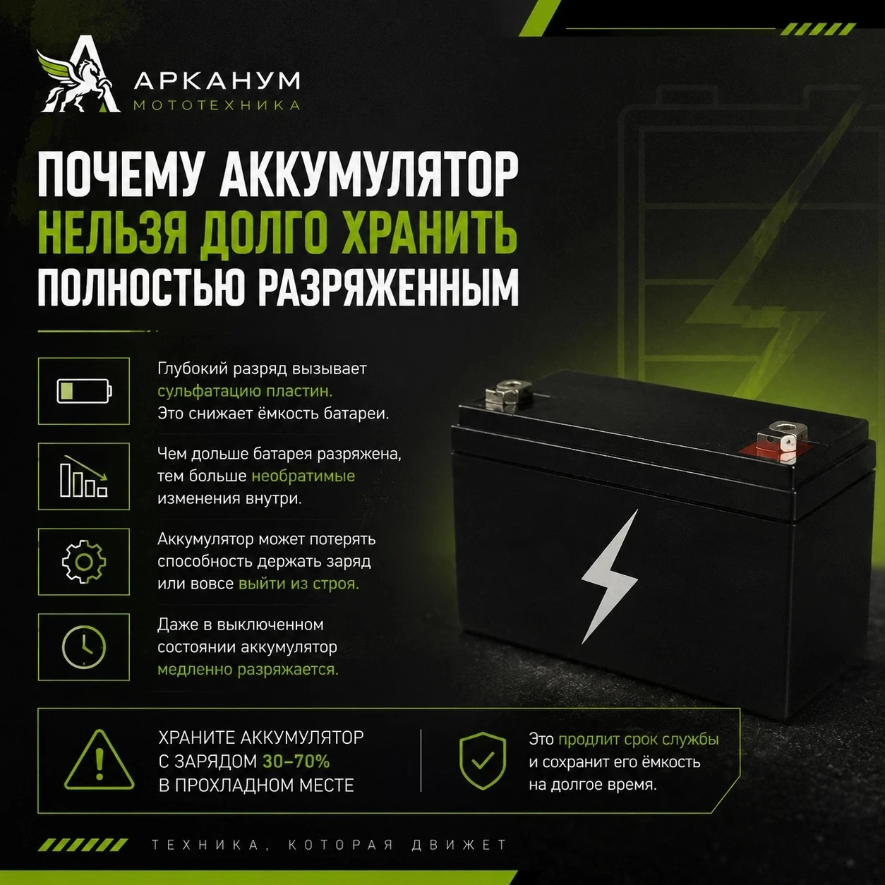 Даже когда электротехника выключена, аккумулятор продолжает постепенно терять заряд. Небольшое количество - изображение