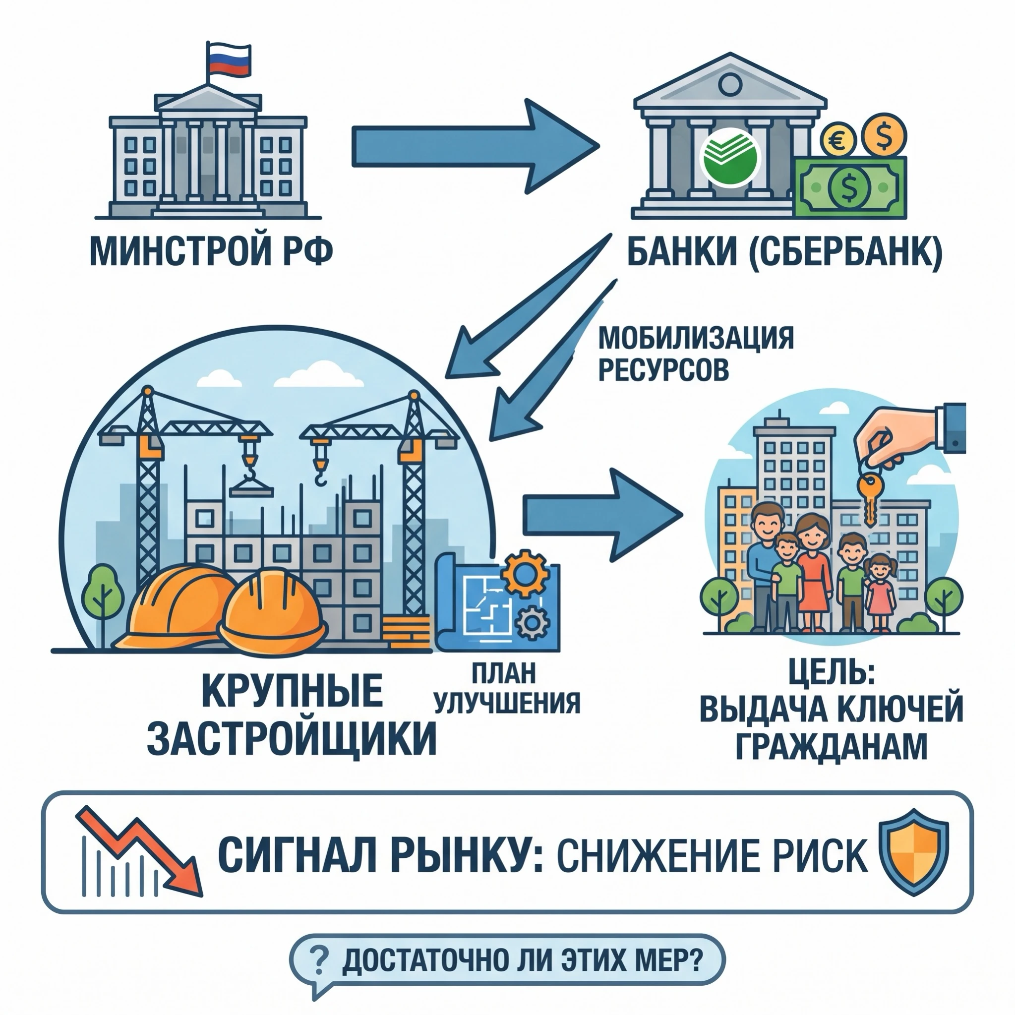 09.10.2026г. Министерство строительства России поставило перед банками задачу мобилизовать все необходимые - изображение