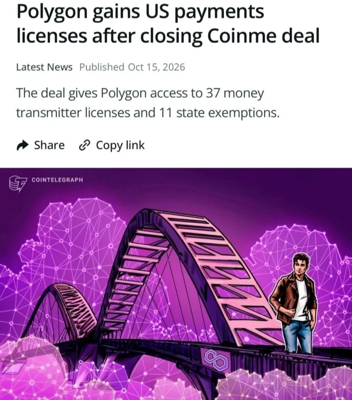 Polygon завершила сделку по приобретению Coinme и получила лицензии, необходимые для осуществления платёжных - изображение