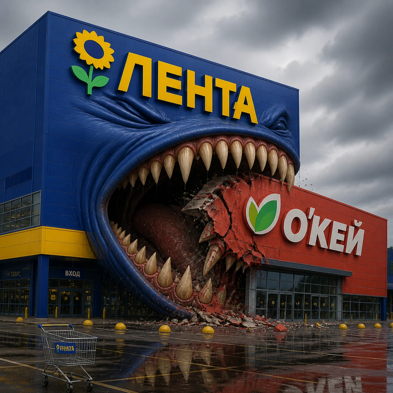10 августа завершилась сделка по покупке гипермаркетов $OKEY сетью магазинов $LENT. Что купила "Лента"? Она - изображение