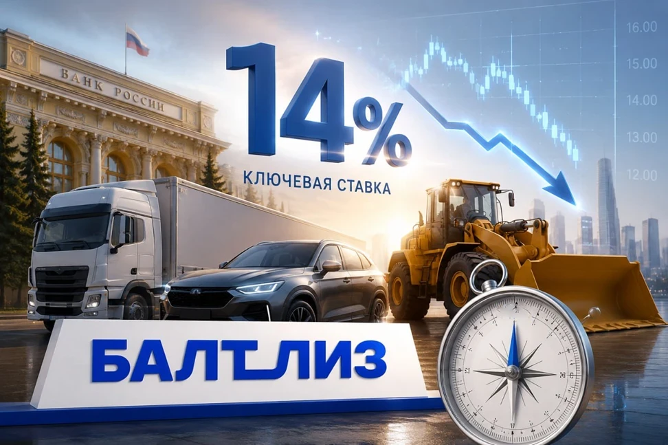 ЦБ сохранил ключевую ставку на уровне 14%. Период дорогих денег постепенно уходит, но лизинговому сектору пока - изображение
