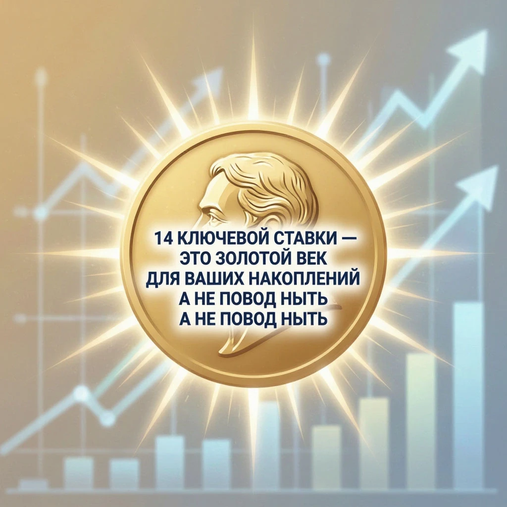 Дружите с ЦБ, пока он щедрый: почему 14% ключевой ставки — это золотой век для ваших накоплений, а не повод ныть - изображение