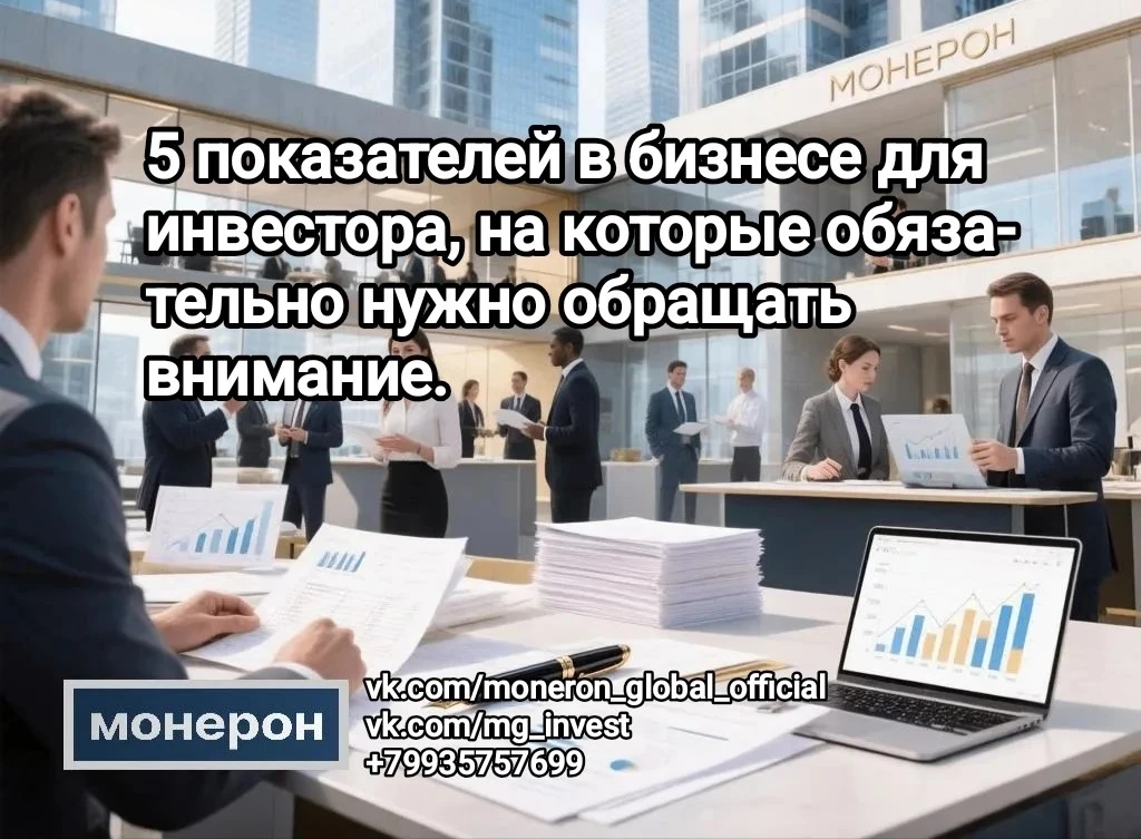 5 показателей в бизнесе для инвестора, на которые обязательно нужно обращать внимание 📏Нет лучшего или худшего - изображение