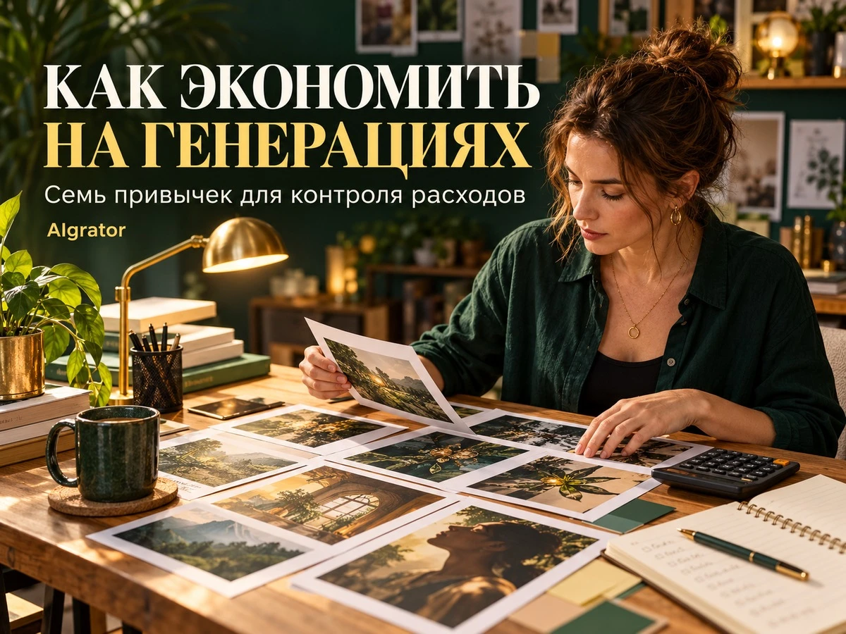 Экономия на генерациях начинается с понятной задачи. Когда после каждого ответа меняются одежда, фон, формат и - изображение