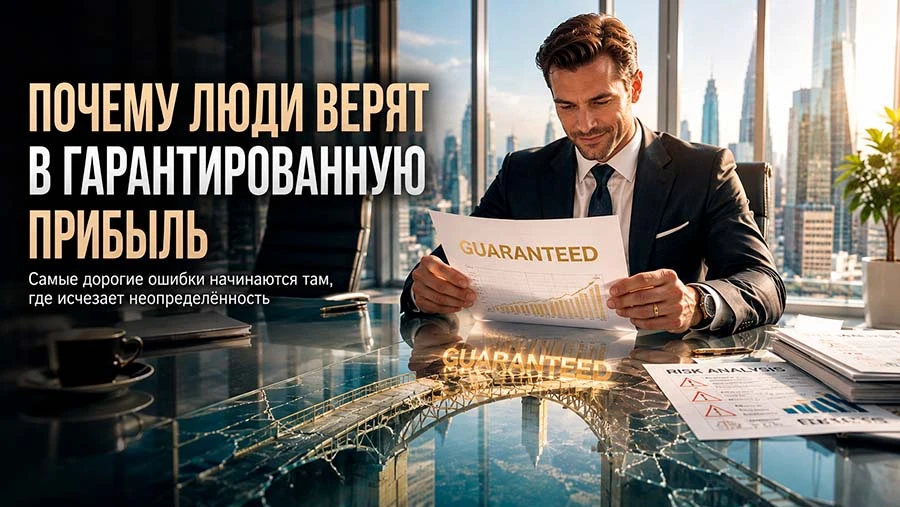 Самая опасная фраза в мире финансов состоит всего из двух слов: «Гарантированная прибыль». Любой опытный - изображение