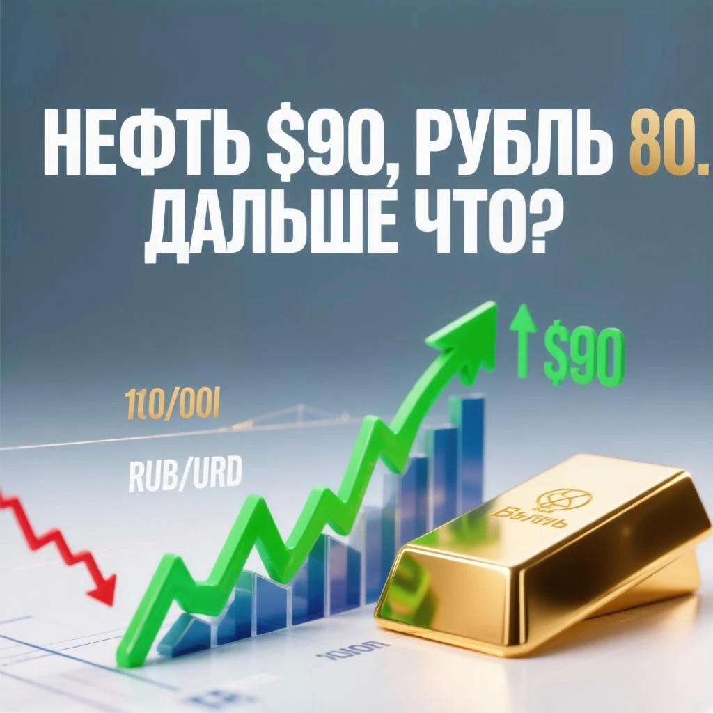 НЕФТЬ $90, РУБЛЬ 80 И СТАВКА 14,25%: КАК Я ВИЖУ РЫНОК ПРЯМО СЕЙЧАС Коллеги, давайте без воды. Разберем три - изображение