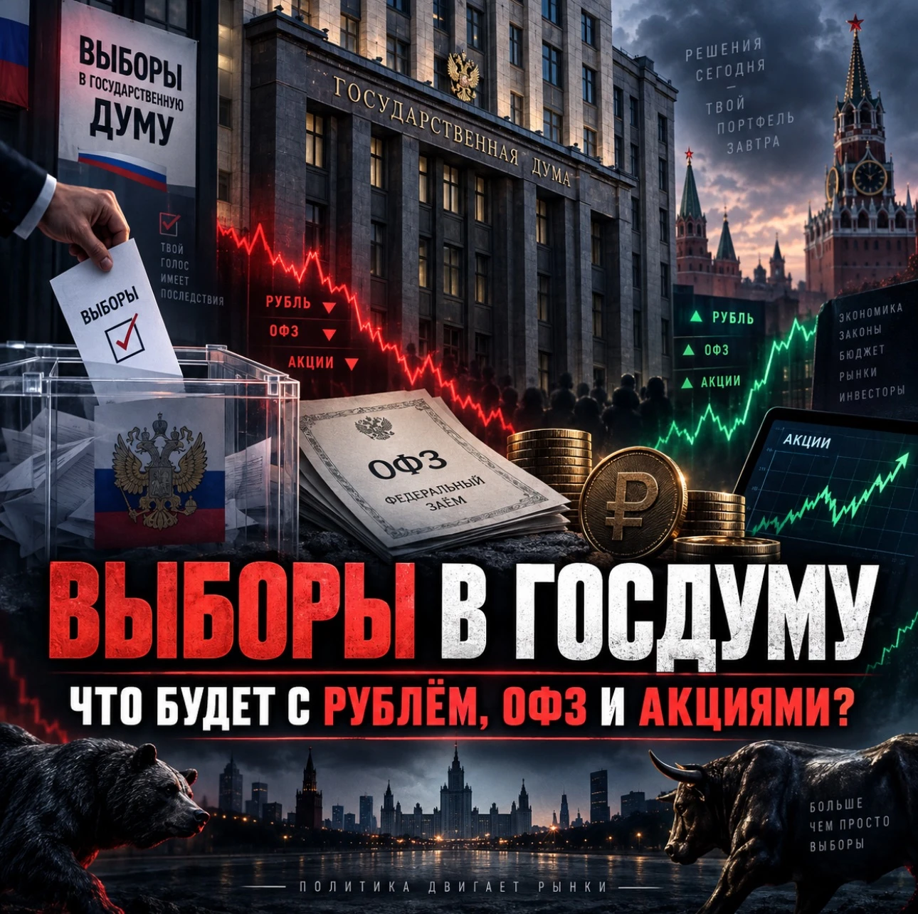 Через несколько дней Россия выбирает новый состав Государственной Думы. Все 450 депутатов получат мандаты на - изображение