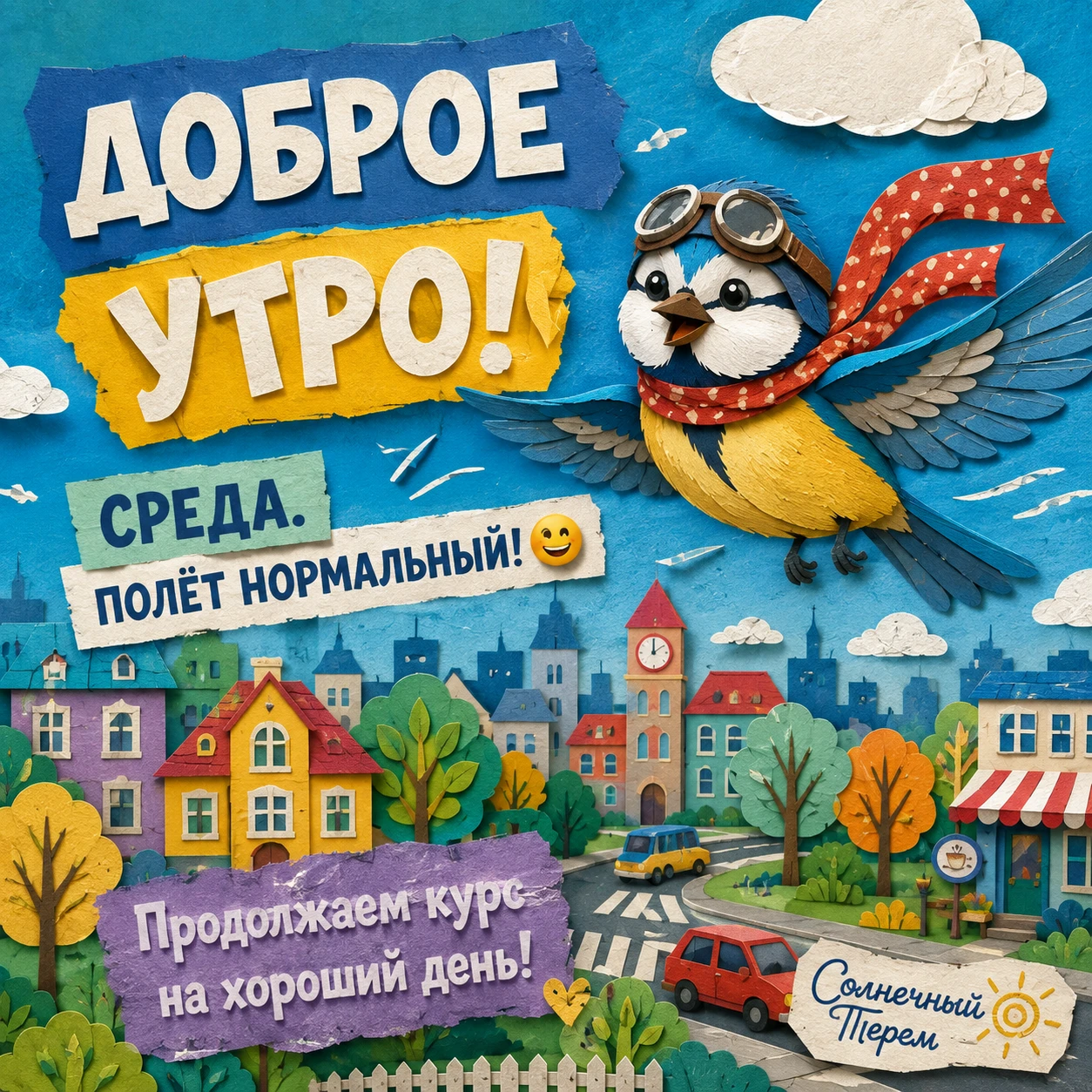 Доброе утро! Ну что, до среды добрались — уже неплохо. 😄 Высоту держим, курс не теряем, крыльями работаем и по - изображение