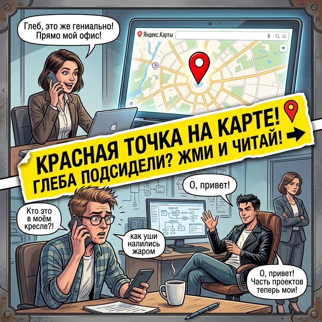 —, — сказал Глеб в трубку и тут же уронил ручку под стол. — И разреши доступ к геолокации, она не кусается.Катя - изображение